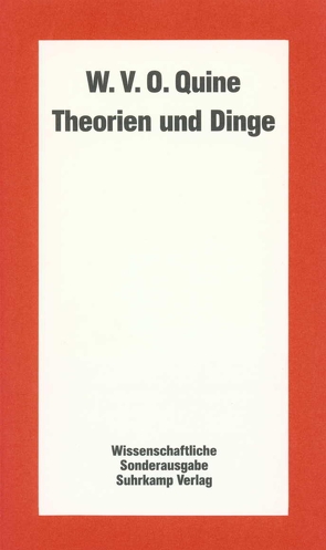 Theorien und Dinge von Quine,  Willard van Orman, Schulte,  Joachim