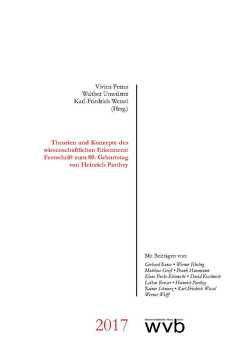 Theorien und Konzepte des wissenschaftlichen Erkennens: Festschrift zum 80. Geburtstag von Heinrich Parthey von Groß,  Matthias, Petras,  Vievien, Petras,  Vivien, Umstätter,  Walther, Wessel,  Karl-Friedrich