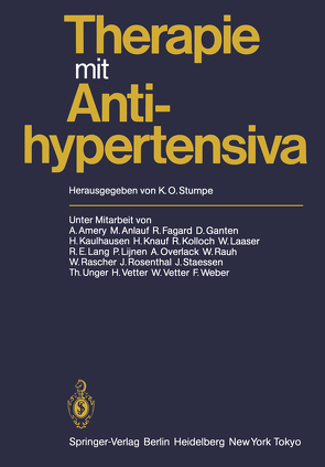 Therapie mit Antihypertensiva von Stumpe,  K.O.