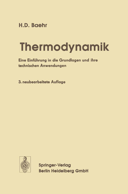 Thermodynamik von Baehr,  Hans D.