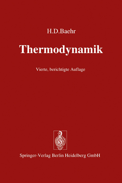 Thermodynamik von Baehr,  Hans Dieter