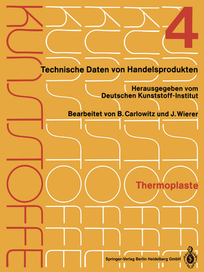 Thermoplaste von Carlowitz,  Bodo, Wierer,  Jutta