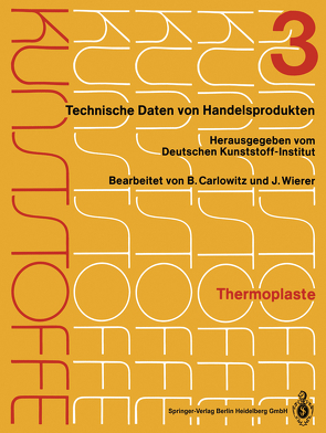 Thermoplaste von Carlowitz,  Bodo, Wierer,  Jutta