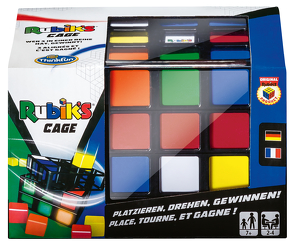 ThinkFun – 76392 – Rubik’s Cage, Original Rubik’s Familienspiel, Tic Tac Toe im 3D Format, Strategiespiel für Erwachsene und Kinder ab 7 Jahren, Spiel für 2 bis 4 Personen