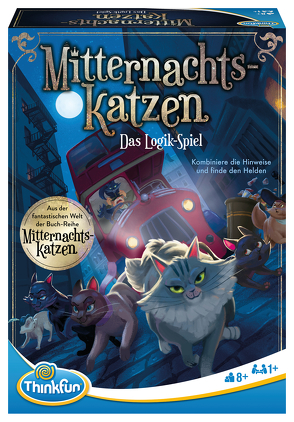 ThinkFun 76483 – Mitternachtskatzen – Das Logik-Spiel für Jungen und Mädchen ab 8 Jahren. Ein Deduktionsspiel in der fantastischen Welt der Mitternachtskatzen