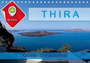 Thira, Kalliste – Die Schönste (Tischkalender 2021 DIN A5 quer) von Plesky,  Roman