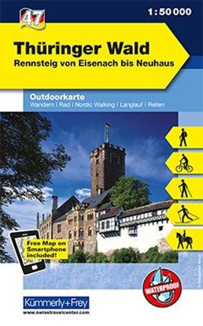 Thüringer Wald Nr. 47 Outdoorkarte Deutschland 1:50 000