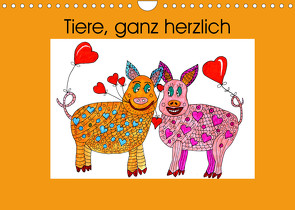 Tiere, ganz herzlich (Wandkalender 2023 DIN A4 quer) von Sarnade