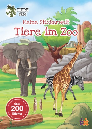 Tiere unserer Erde. Meine Stickerwelt. Tiere im Zoo