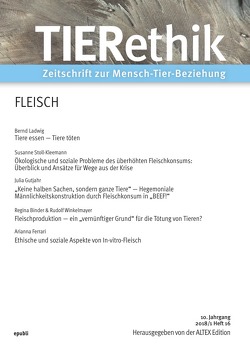 TIERethik (10. Jahrgang 2018/1) von Edition,  ALTEX