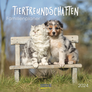 Tierfreundschaften – Familientimer 2024 von Korsch Verlag