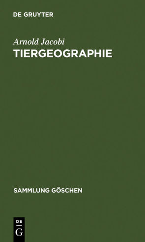 Tiergeographie von Jacobi,  Arnold