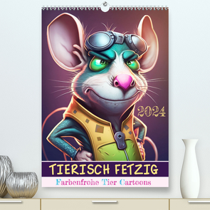 Tierisch fetzig (hochwertiger Premium Wandkalender 2024 DIN A2 hoch), Kunstdruck in Hochglanz von ©DigitalDreamweaver,  ©DigitalDreamweaver