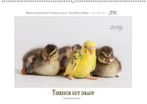 Tierisch gut drauf – Tierfreundschaften (Wandkalender 2019 DIN A2 quer) von Wrede,  Martina