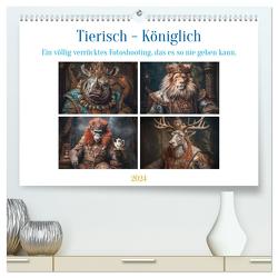 Tierisch – Königlich (hochwertiger Premium Wandkalender 2024 DIN A2 quer), Kunstdruck in Hochglanz von Gierok-Latniak,  Steffen