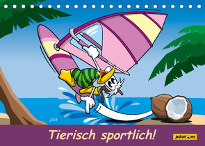 Tierisch sportlich! (Tischkalender 2023 DIN A5 quer) von jokatoons