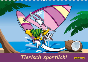 Tierisch sportlich! (Wandkalender 2022 DIN A2 quer) von jokatoons