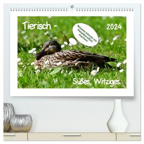 Tierisch – Süßes, Witziges. (hochwertiger Premium Wandkalender 2024 DIN A2 quer), Kunstdruck in Hochglanz von Gaudig,  Marlise