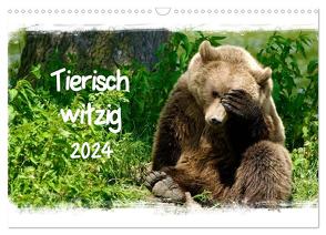 Tierisch witzig (Wandkalender 2024 DIN A3 quer), CALVENDO Monatskalender von / Kottal,  Elsner