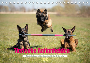 Tierische Actionhelden (Tischkalender 2023 DIN A5 quer) von Bellyeu,  Katrin