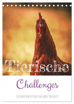 Tierische Challenges: Für mehr Bewusstsein und mehr Tierschutz (Tischkalender 2024 DIN A5 hoch), CALVENDO Monatskalender von MSK-Charakterbilder,  MSK-Charakterbilder