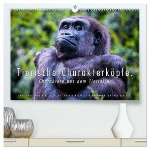 Tierische Charakterköpfe (hochwertiger Premium Wandkalender 2024 DIN A2 quer), Kunstdruck in Hochglanz von Gerlach,  Ingo