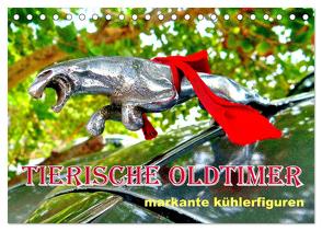 Tierische Oldtimer – Markante Kühlerfiguren (Tischkalender 2024 DIN A5 quer), CALVENDO Monatskalender von von Loewis of Menar,  Henning