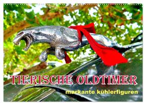 Tierische Oldtimer – Markante Kühlerfiguren (Wandkalender 2024 DIN A2 quer), CALVENDO Monatskalender von von Loewis of Menar,  Henning