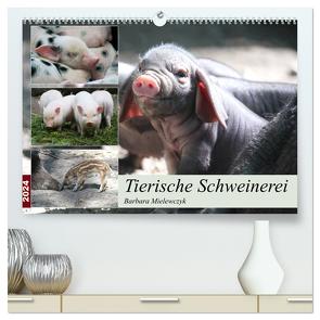 Tierische Schweinerei (hochwertiger Premium Wandkalender 2024 DIN A2 quer), Kunstdruck in Hochglanz von Mielewczyk,  Barbara