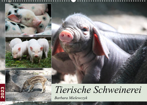 Tierische Schweinerei (Wandkalender 2023 DIN A2 quer) von Mielewczyk,  Barbara