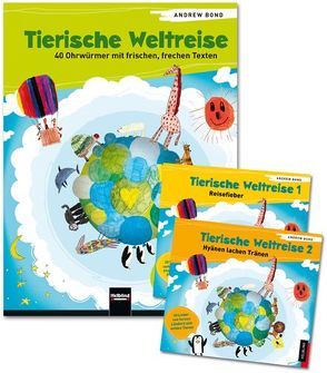 Tierische Weltreise, Paket (Buch und 2 Lieder-CDs) von Bond,  Andrew