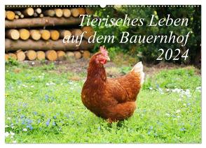 Tierisches Leben auf dem Bauernhof 2024 (Wandkalender 2024 DIN A2 quer), CALVENDO Monatskalender von Lehmann (Hrsg.),  Steffani