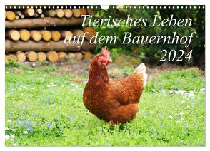 Tierisches Leben auf dem Bauernhof 2024 (Wandkalender 2024 DIN A3 quer), CALVENDO Monatskalender von Lehmann (Hrsg.),  Steffani