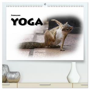 Tierisches Yoga (hochwertiger Premium Wandkalender 2024 DIN A2 quer), Kunstdruck in Hochglanz von Styppa,  Robert