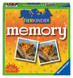 Ravensburger 21275 – Tierkinder memory®, der Spieleklassiker für Tierfans, Merkspiel für 2-8 Spieler ab 4 Jahren von Hurter,  William H.