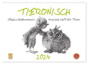 TIERONISCH (Wandkalender 2024 DIN A2 quer), CALVENDO Monatskalender von Kahlhammer,  Stefan