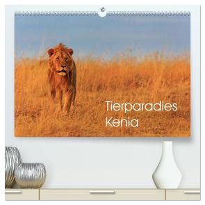 Tierparadies Kenia (hochwertiger Premium Wandkalender 2024 DIN A2 quer), Kunstdruck in Hochglanz von Oberholzer,  David