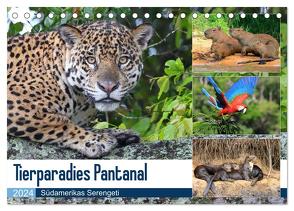 Tierparadies Pantanal (Tischkalender 2024 DIN A5 quer), CALVENDO Monatskalender von und Yvonne Herzog,  Michael