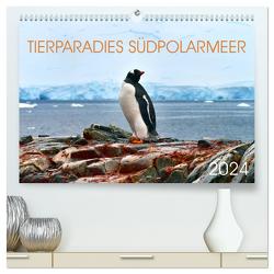 Tierparadies Südpolarmeer (hochwertiger Premium Wandkalender 2024 DIN A2 quer), Kunstdruck in Hochglanz von Bergermann,  Manfred