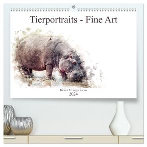 Tierportraits – Fine Art (hochwertiger Premium Wandkalender 2024 DIN A2 quer), Kunstdruck in Hochglanz von und Holger Karius,  Kirsten