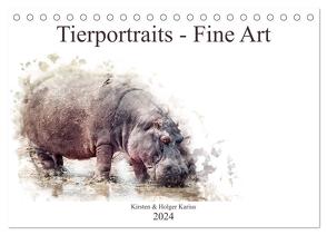 Tierportraits – Fine Art (Tischkalender 2024 DIN A5 quer), CALVENDO Monatskalender von und Holger Karius,  Kirsten