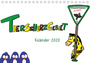 Tierscherzgebiet Kalender (Tischkalender 2020 DIN A5 quer) von Huber,  Steffen