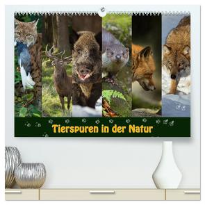 Tierspuren in der Natur (hochwertiger Premium Wandkalender 2024 DIN A2 quer), Kunstdruck in Hochglanz von Schörkhuber,  Johann