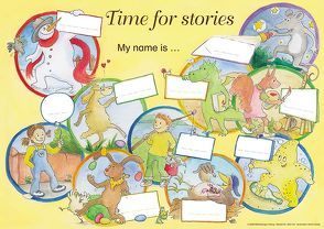 Time for stories. Pfiffige Bild-Text-Hefte für Klasse 3 bis 6 / Time for stories – Das Poster zu den Kurzgeschichten von Erdmann,  Bettina