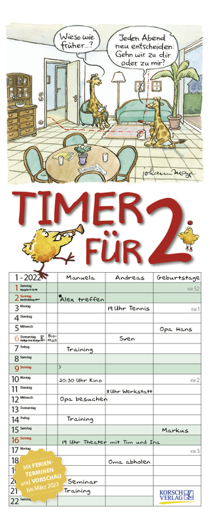 Timer für 2 2022 von Korsch Verlag, Mayr,  Johann