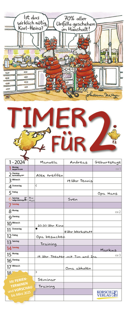 Timer für 2 2024 von Korsch Verlag, Mayr,  Johann