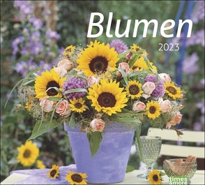 times&more Blumen Bildkalender 2023. Schöner Posterkalender mit 12 Fotos wunderschöner Blumensträuße. Dekorativer Wandkalender mit Blumen-Fotos. 30×27 cm von Heye