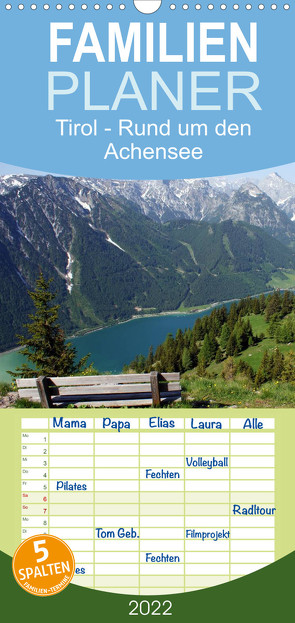 Familienplaner Tirol – Rund um den Achensee (Wandkalender 2022 , 21 cm x 45 cm, hoch) von Michel,  Susan