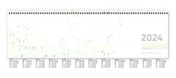 Tischquerkalender 2024 36,2×13,6 1W/2S verl. Rw. PERFO grün