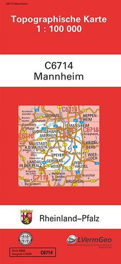 TK100 C6714 Mannheim von Landesamt für Vermessung und Geobasisinformation Rheinland-Pfalz